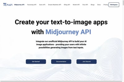 Midjourney API von PiAPI preview